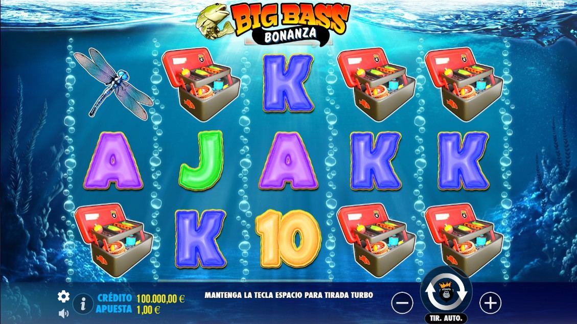 Líneas ganadoras de Big Bass Bonanza